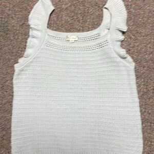 Hem and Thread Buff color tank top sweater. Size Medium